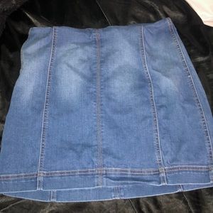 Blue jean skirt